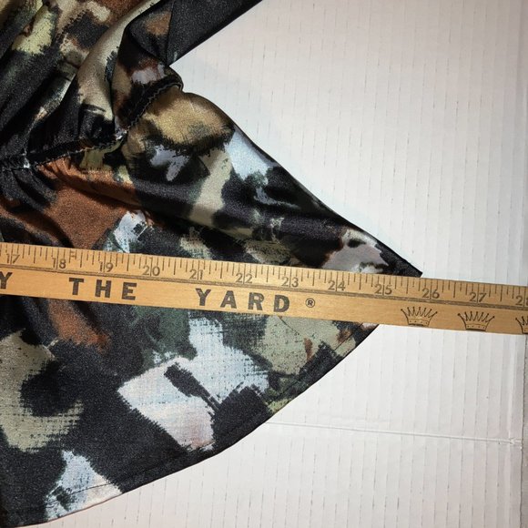 Pleione Womens Satin Peplum Blouse Size XL - Picture 10 of 13